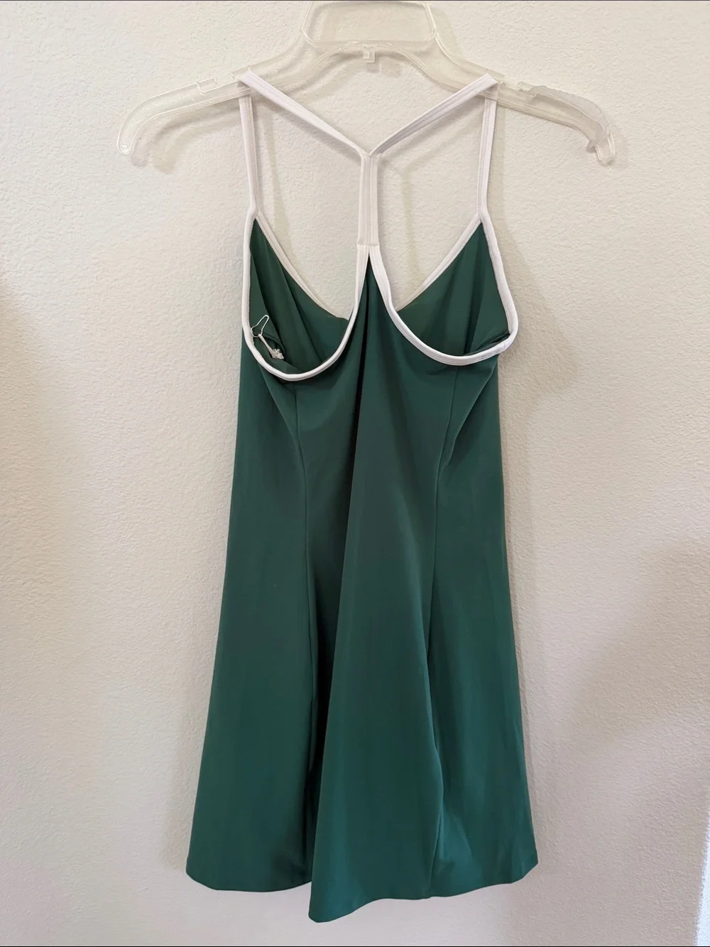 Vuori Viridian One Shot Tennis Dress with White Trim - Picture 6 of 7